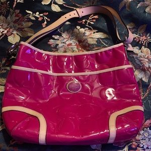Pink Patent Leather Coach handbag